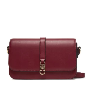 Torebka Tommy Hilfiger Th Libre Flap Crossover AW0AW17723 Bordowy
