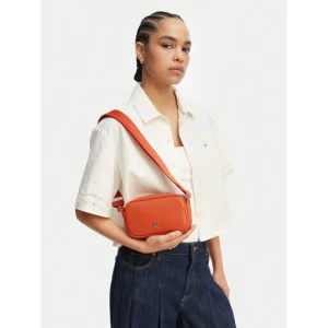Torebka Tommy Hilfiger Th Logotape Camera Bag AW0AW18741 Pomarańczowy