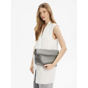 Torebka Tommy Hilfiger Th Logotape Med Crossover AW0AW17692 Szary