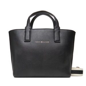 Torebka Tommy Hilfiger Th Logotape Mini Tote AW0AW17448 Czarny