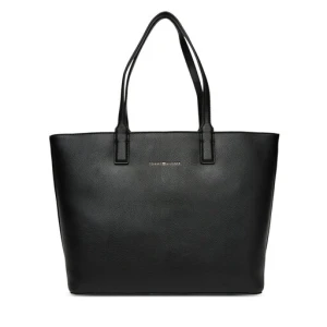 Torebka Tommy Hilfiger Th Logotape Tote AW0AW17449 Czarny