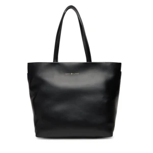 Torebka Tommy Hilfiger Th Logotape Tote AW0AW17693 Czarny