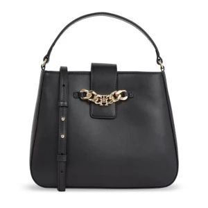Torebka Tommy Hilfiger Th Luxe Satchel AW0AW15606 Black BDS