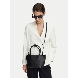 Torebka Tommy Hilfiger Th Marina Bucket Leather AW0AW18739 Czarny