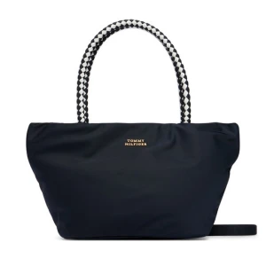 Torebka Tommy Hilfiger Th Marina Bucket Nylon AW0AW18831 Granatowy