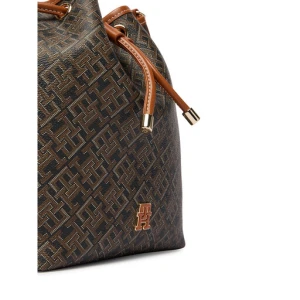 Torebka Tommy Hilfiger Th Monoplay Bucket Le AW0AW18847 Czarny