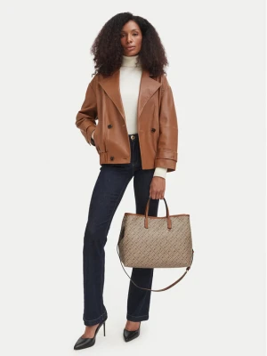 Torebka Tommy Hilfiger Th Monoplay Satchel AW0AW19173 Beżowy