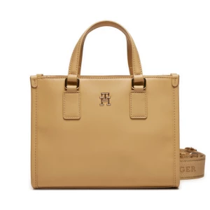 Torebka Tommy Hilfiger Th Monotype Mini Tote AW0AW15977 Beżowy