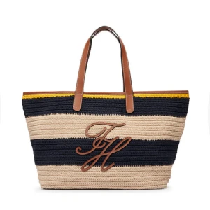 Torebka Tommy Hilfiger Th Nautical Tote Crochet Str AW0AW18816 Kolorowy