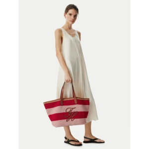 Torebka Tommy Hilfiger Th Nautical Tote Crochet Str AW0AW18816 Kolorowy