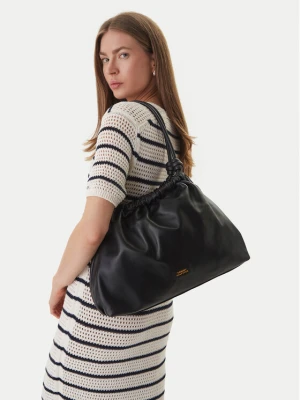 Torebka Tommy Hilfiger Th Soft Leather Hobo AW0AW18376 Czarny