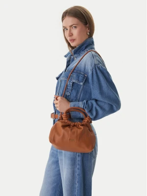 Torebka Tommy Hilfiger Th Soft Leather Med Crossover AW0AW18369 Brązowy