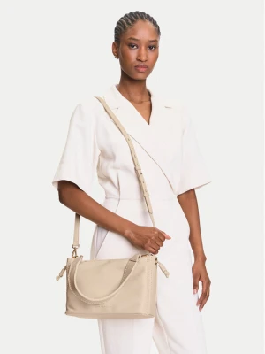 Torebka Tommy Hilfiger Th Soft Summer Mini Bucket AW0AW17541 Kremowy
