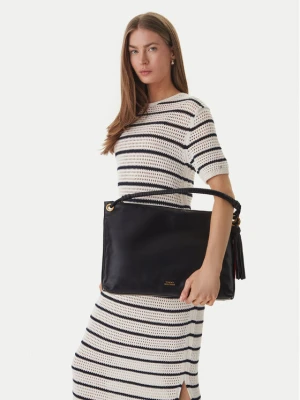 Torebka Tommy Hilfiger Th Statement Leather Bag AW0AW18621 Czarny