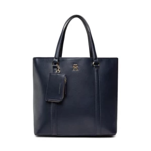 Torebka Tommy Hilfiger Tommy Life Soft Tote AW0AW13138 Granatowy