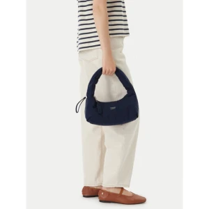 Torebka Tommy Jeans Metal Logo Padded Strap Shoulder Bag AW0AW18583 Granatowy