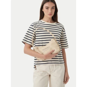 Torebka Tommy Jeans Metal Logo Shoulder Bag AW0AW18468 Biały