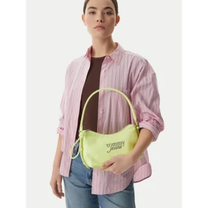 Torebka Tommy Jeans Metal Logo Shoulder Bag AW0AW18468 Zielony