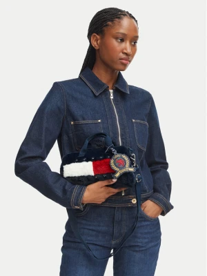 Torebka Tommy Jeans Tjw Archive Fur Micro Duffle AW0AW19080 Granatowy