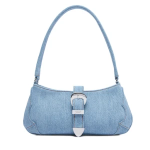 Torebka Tommy Jeans Tjw Cool Denim Shoulder Bag AW0AW18878 Niebieski