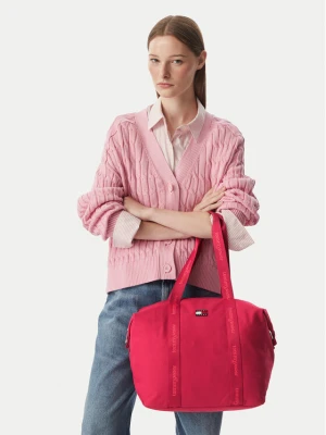 Torebka Tommy Jeans Tjw Ess Daily Tote AW0AW19039 Czerwony