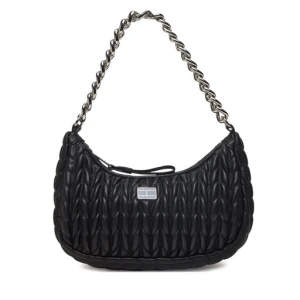Torebka Tommy Jeans Tjw Iconic Shoulder Quilted AW0AW17302 Czarny