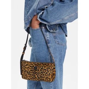 Torebka Tommy Jeans Tjw Must Leopard Shoulder Bag AW0AW18008 Pomarańczowy