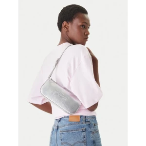 Torebka Tommy Jeans Tjw Must Metallic Shoulder Bag AW0AW18457 Srebrny