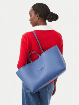 Torebka Tommy Jeans Tjw Must Tote AW0AW19051 Niebieski jasny