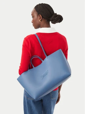 Torebka Tommy Jeans Tjw Must Tote AW0AW19051 Niebieski jasny