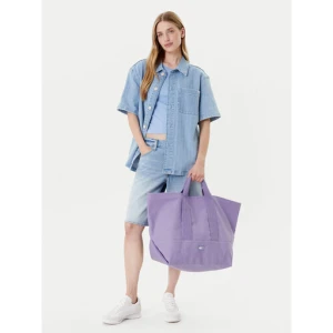Torebka Tommy Jeans Tjw Tote Edition Canvas AW0AW17542 Fioletowy