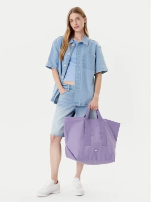 Torebka Tommy Jeans Tjw Tote Edition Canvas AW0AW17542 Fioletowy