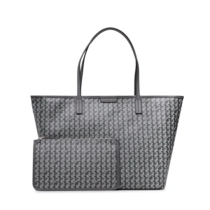 Torebka Tory Burch Basketweave Tote 145634 Szary