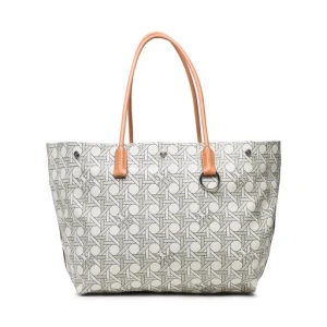 Torebka Tory Burch Canvas Basketweave Tote 139623 Beżowy