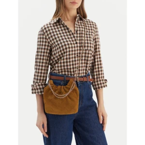 Torebka Tory Burch Fleming Suede Mini Hobo Bag 166066 Brązowy