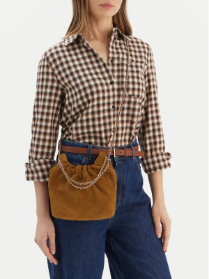 Torebka Tory Burch Fleming Suede Mini Hobo Bag 166066 Brązowy
