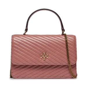 Torebka Tory Burch Kira Moto Quilt Mini Top Handle Chain Wallet 155893 Różowy