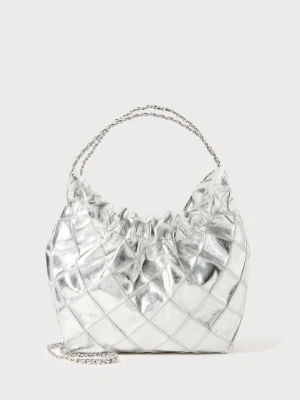 Torebka Tory Burch srebrny
