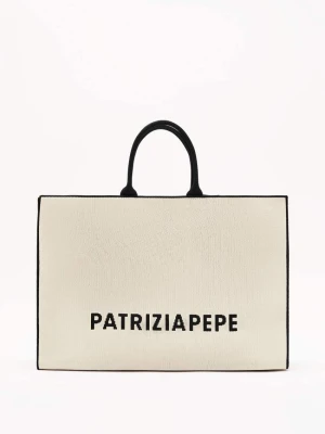 Torebka Tote In the City Patrizia Pepe biały