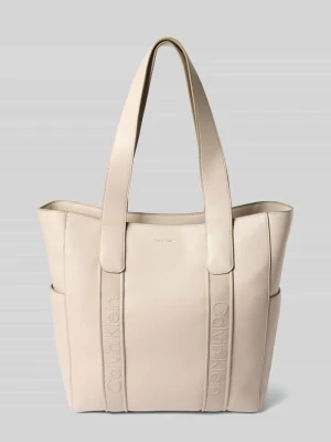 Torebka tote z imitacji skóry CK Calvin Klein