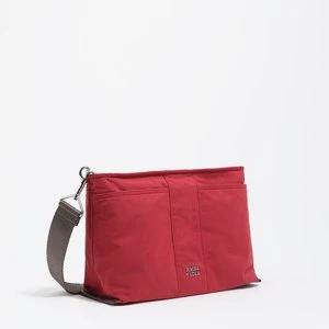 Torebka Trapecio średnia gabardyna ciemnoczerwona BIMBA Y LOLA