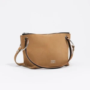 Torebka Trapecio średnia zamsz naturalny BIMBA Y LOLA