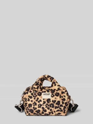 Torebka typu Bowling Bag z naszywką z logo model ‘Feline’ WOUF Średniobrązowy