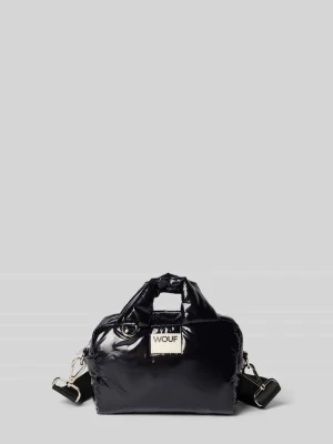 Torebka typu Bowling Bag z naszywką z logo model ‘Nuit’ WOUF