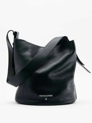 Torebka typu kubełek Never Complete z ziarnistej skóry PATRIZIA PEPE