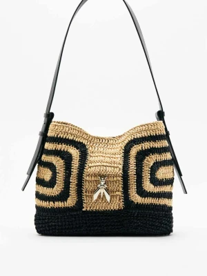 Torebka typu kubełek z rafii Never Complete PATRIZIA PEPE