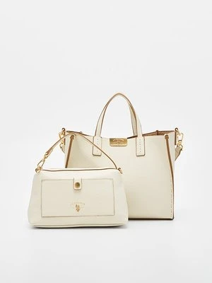 Torebka U.S. POLO ASSN. mleczny