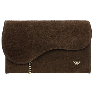 Ciemnobrązowa kopertowka z asymetryczna klapa 80440-62 Wojas