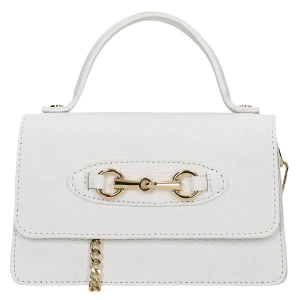 Mała wizytowa torebka damska w kolorze białym 80207-50 Wojas