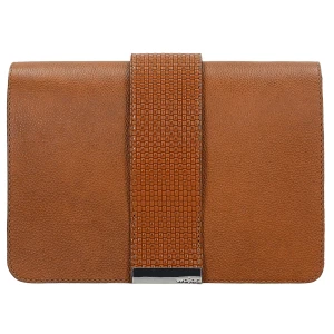 Mała jasnobrązowa torebka damska ze zdobionym paskiem 80187-53 Wojas